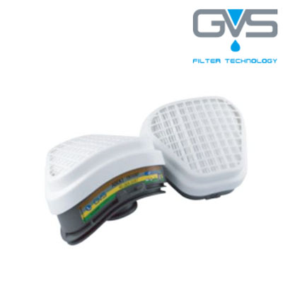 GVS 일립스 ABEK1P3 마스크 교체필터 SPR492 (SPR490/SPR491용) 직결식반면형 방진특급