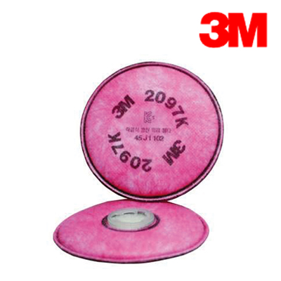 3M 특급방진필터 2097K 방독마스크 석면 독성분진 1쌍(2EA)